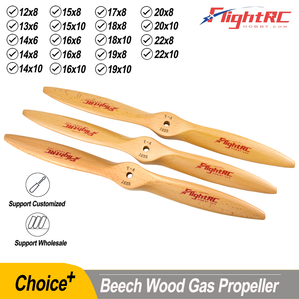 Rc Hobby Engine - 1Pc Wooden Beech Propeller CW Prop