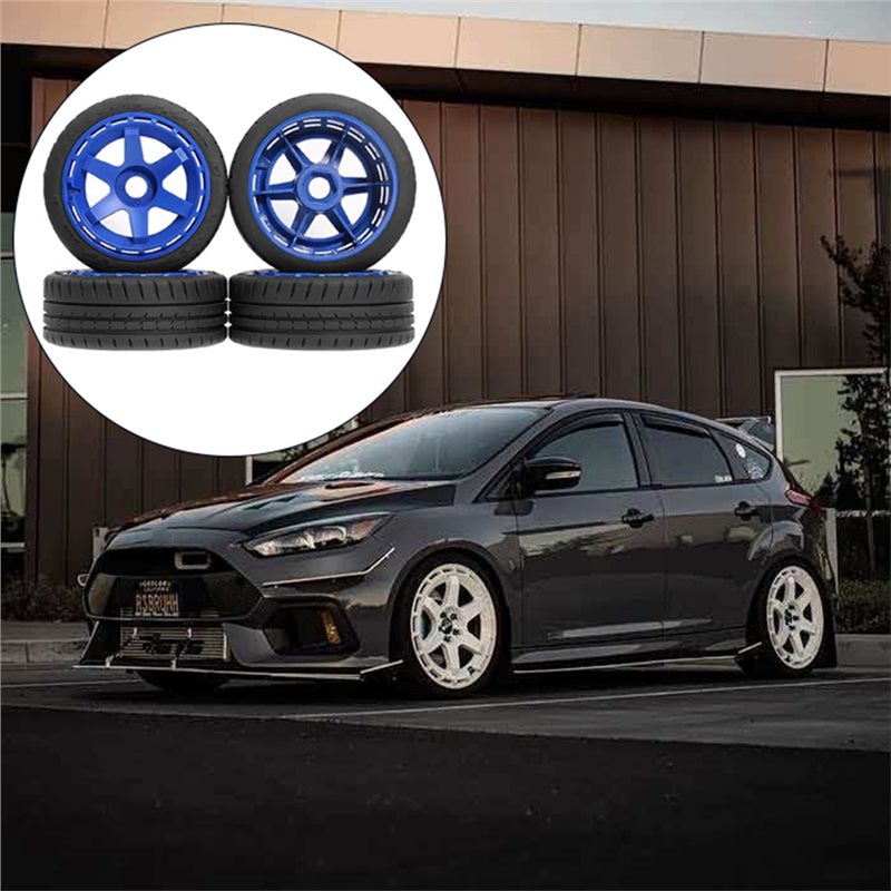 ABUM-RC Rubber Tires Wheels He - Wheel Hex Adapter recension och pris
