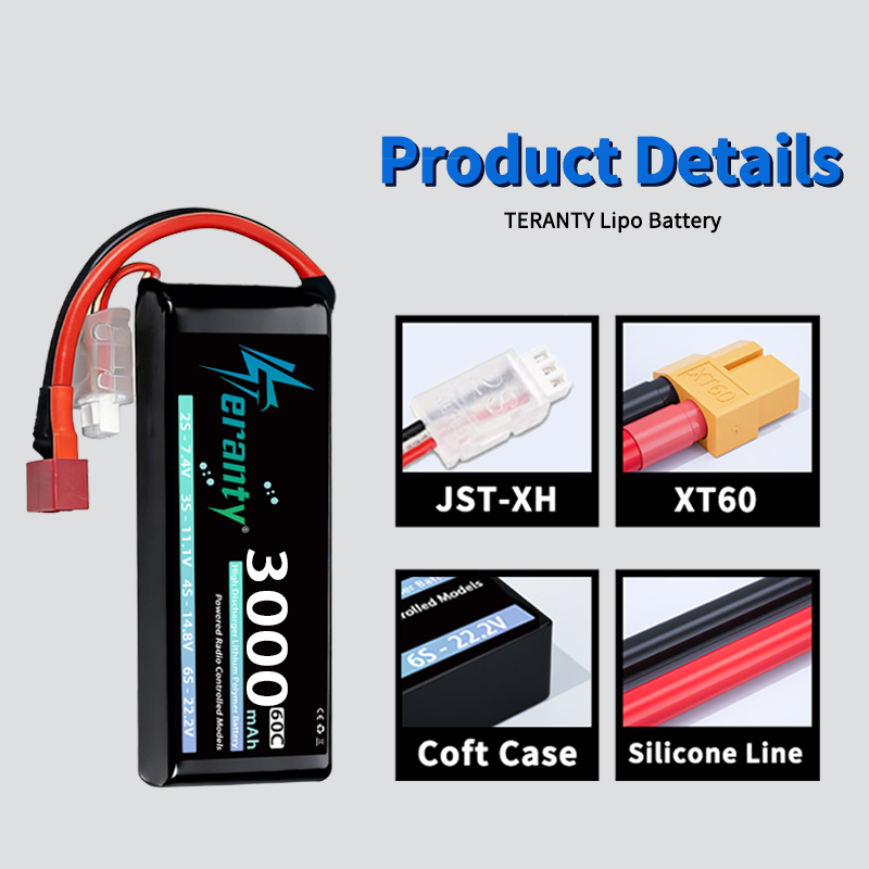 TERANTY 2S 3000mAh Lipo Batter - Rc Hobby Trucks recension och pris