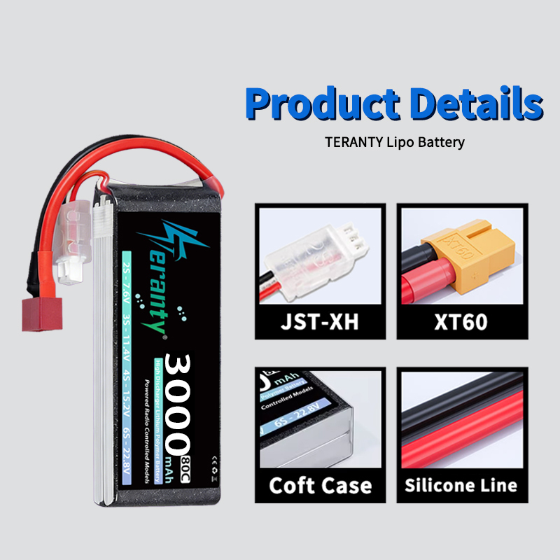TERANTY 2S 3000mAh Lipo Batter - Rc Hobby Trucks recension och pris