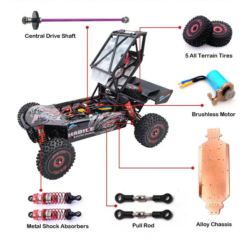 75 KM/H WLtoys 124016 V8 RC Ca - Rc Hobby Grade Drift Car recension och pris