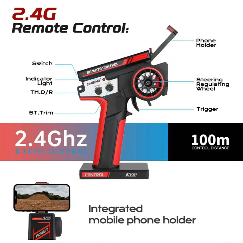 75 KM/H WLtoys 124016 V8 RC Ca - Rc Hobby Grade Drift Car recension och pris