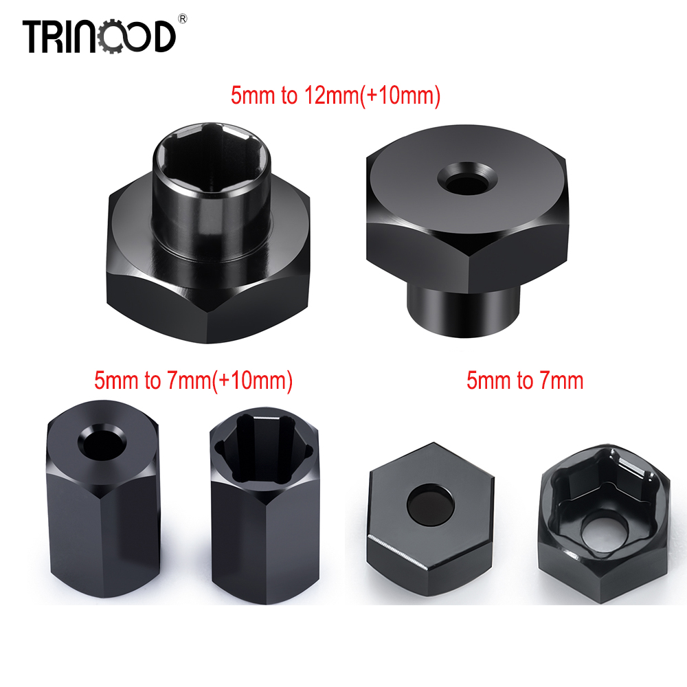 TRINOOD 4Pcs Aluminum Alloy 5m - Wheel Hex Adapter recension och pris