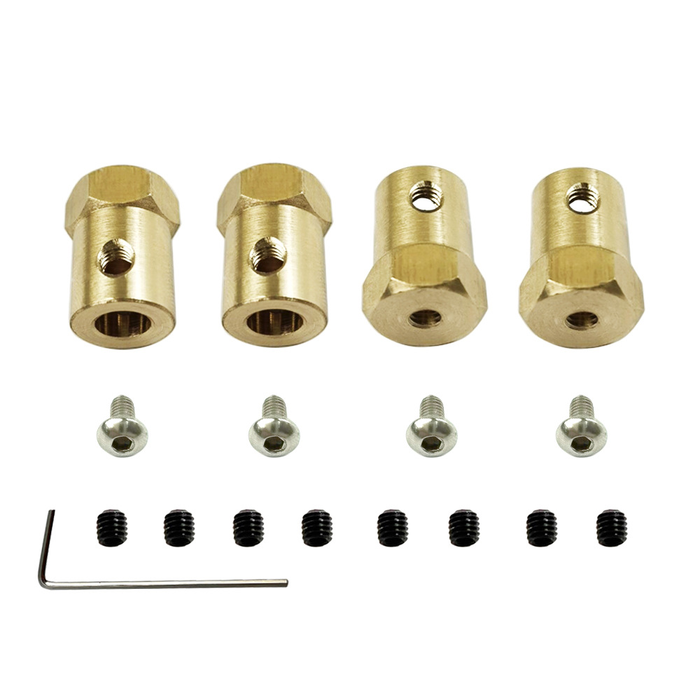 4pcs Brass Adapter 5mm to 12mm - Wheel Hex Adapter recension och pris