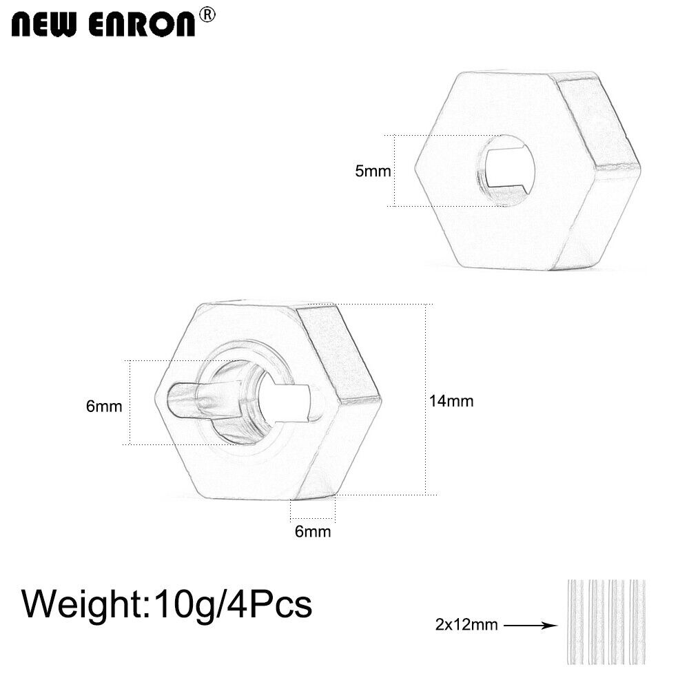 red/blue/black Aluminium 6061  - Wheel Hex Adapter recension och pris